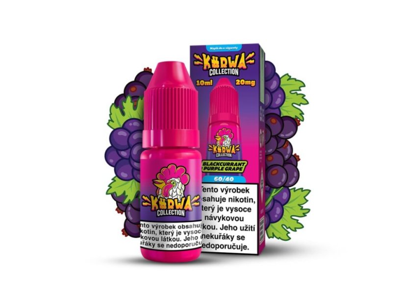 KURWA COLLECTION E-LIQUID BLACKCURRANT PURPLE GRAPE