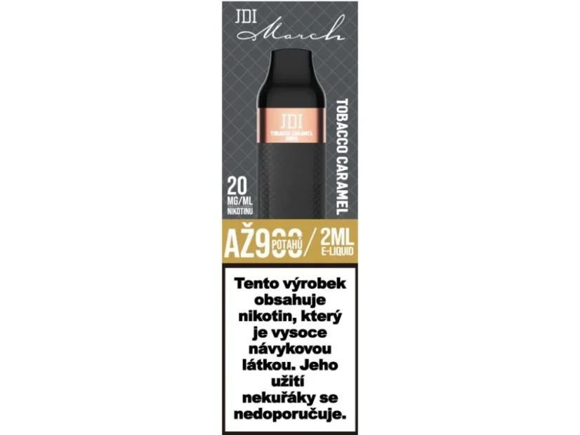 JDI March jednorázová e-cigareta Tobacco Caramel