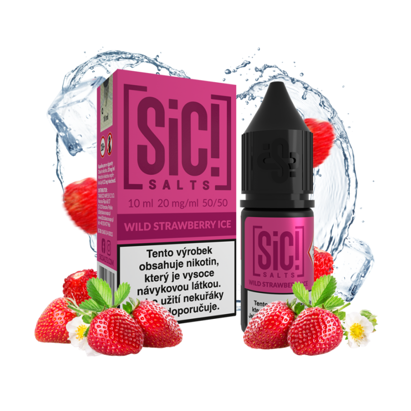 06 E-liquid Sic! Salts - Wild Strawberry Ice 10ml 20mg