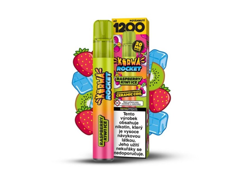 KURWA ROCKET RASPBERRY KIWI ICE