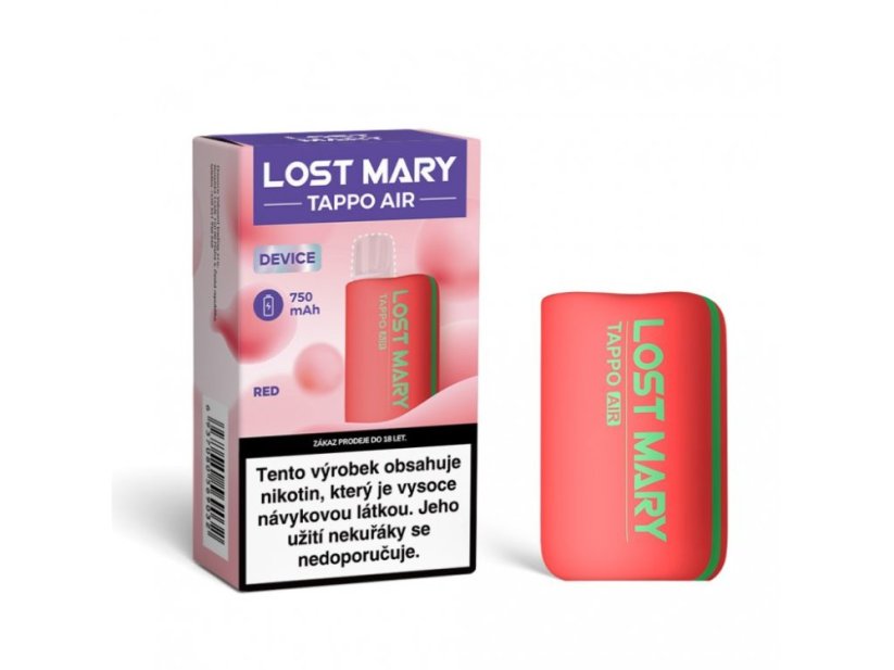 LOST MARY TAPPO AIR BATERIE 750MAH - Červená
