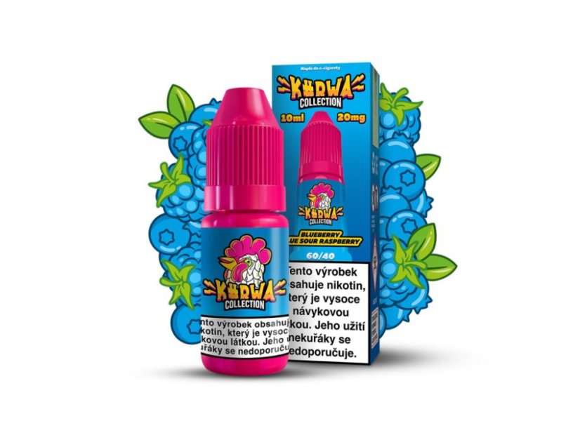KURWA COLLECTION E-LIQUID BLUEBERRY BLUE SOUR RASPBERRY