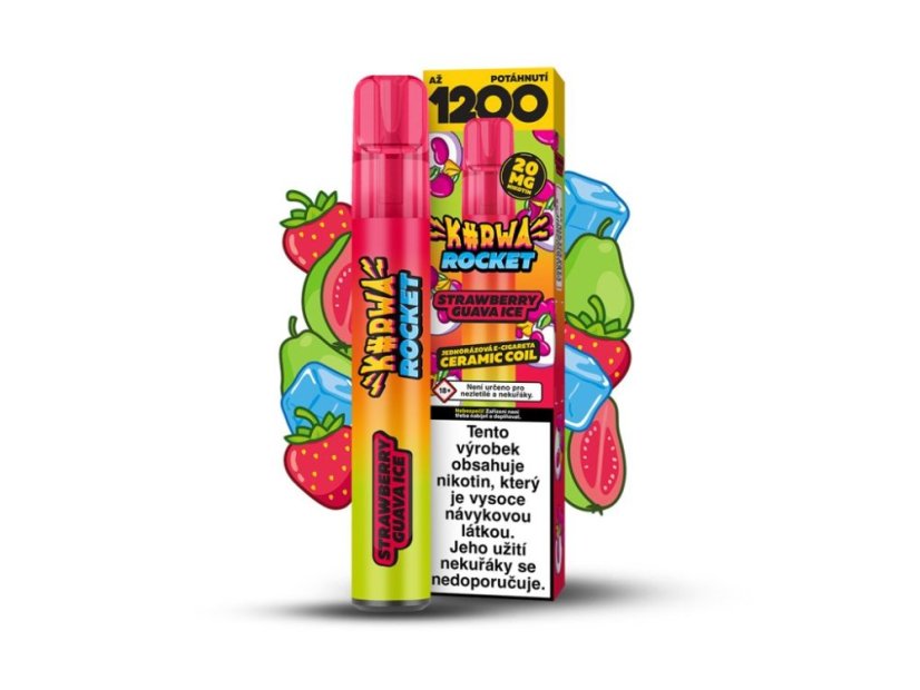 KURWA ROCKET STRAWBERRY GUAVA ICE