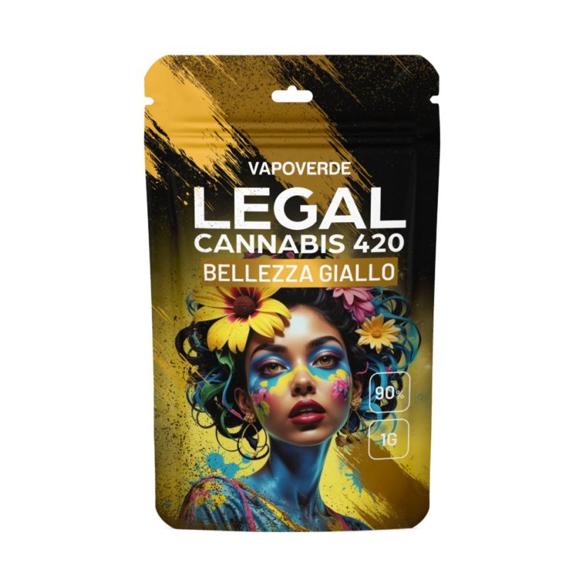 Vapoverde - bellezza giallo 90% - Legal Cannabis Květy
