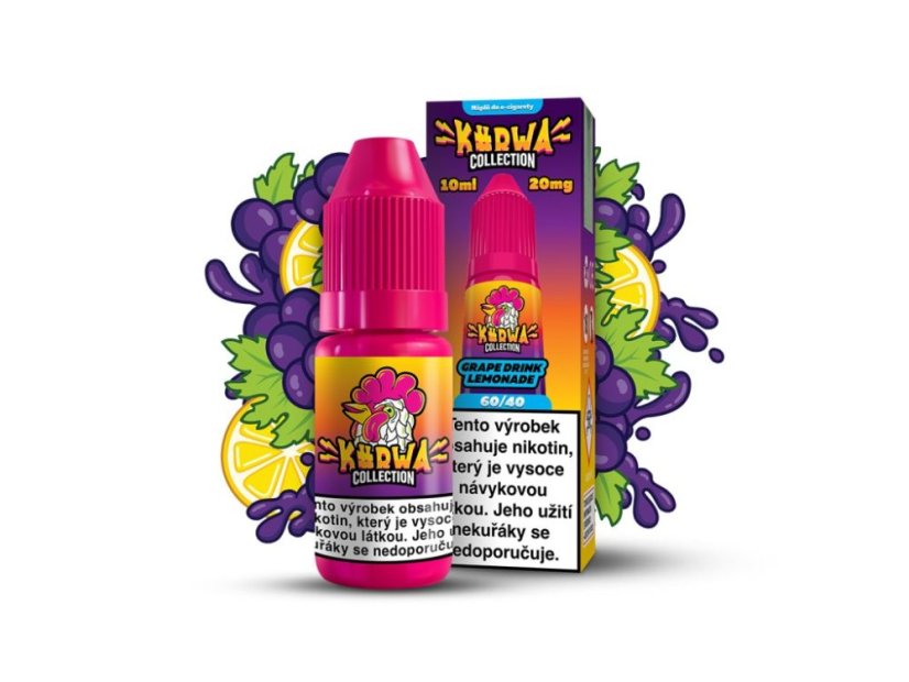 KURWA COLLECTION E-LIQUID GRAPE DRINK LEMONADE