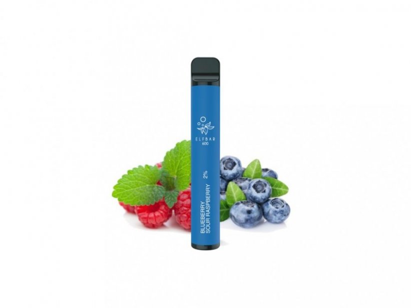 Elf Bar 600 - 20mg - Blueberry Sour Raspberry