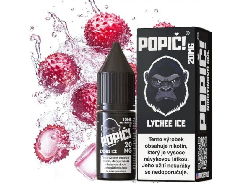 E-liquid POPIČ! Salt - Lychee Ice (Exotická Chuť Liči) 20mg
