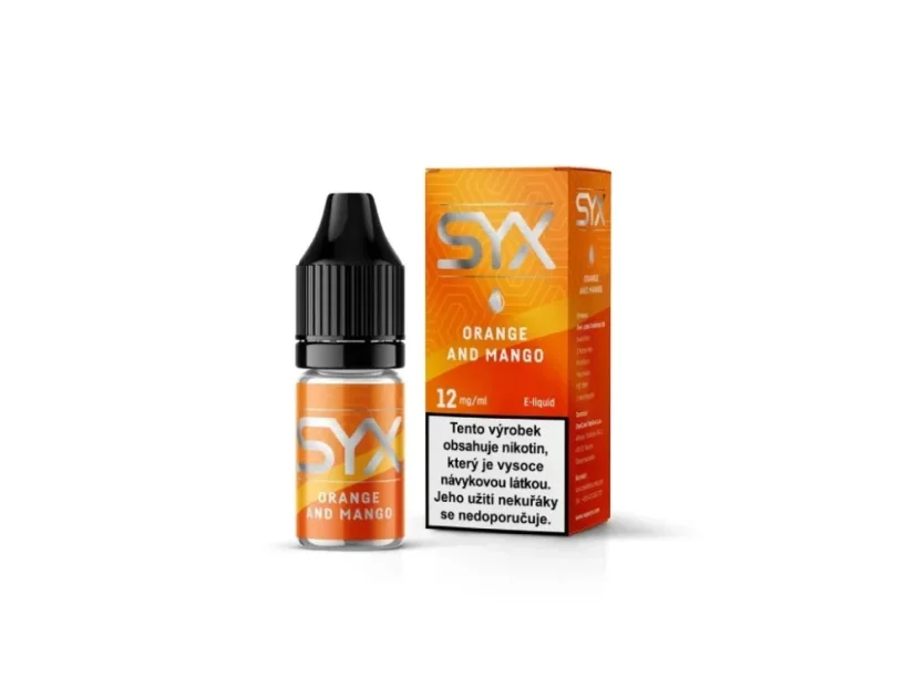 12 mg E-liquid SYX CLASSIC Orange and Mango 10ml
