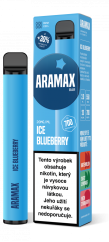 Aramax BAR 700 jednorázová e-cigareta Ice Blueberry (Borůvka) 20mg