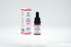 CBD kapky Jahoda v konopném oleji (0.0% THC)
