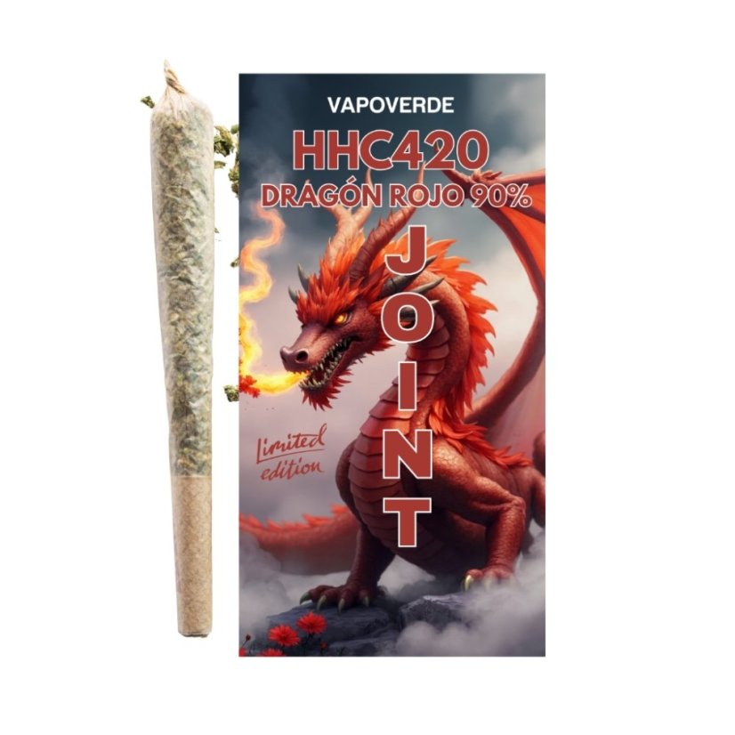 Vapoverde - dragón rojo 90% - HHC420 JOINT